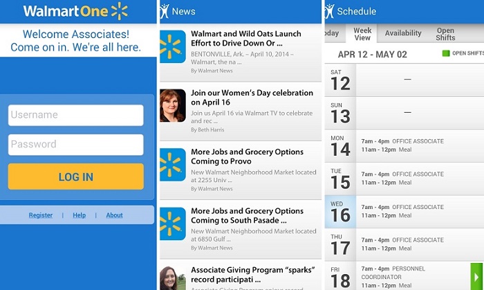 WalmartOne login and Walmartone schedule